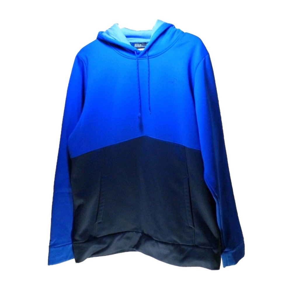 Under Armour Cold Gear  Storm 1 Blue Color Block Hoodie W/Pockets Mens SZ L